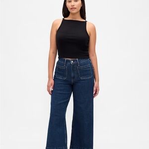 Gap Dark Blue Wide-Leg Women's Jeans